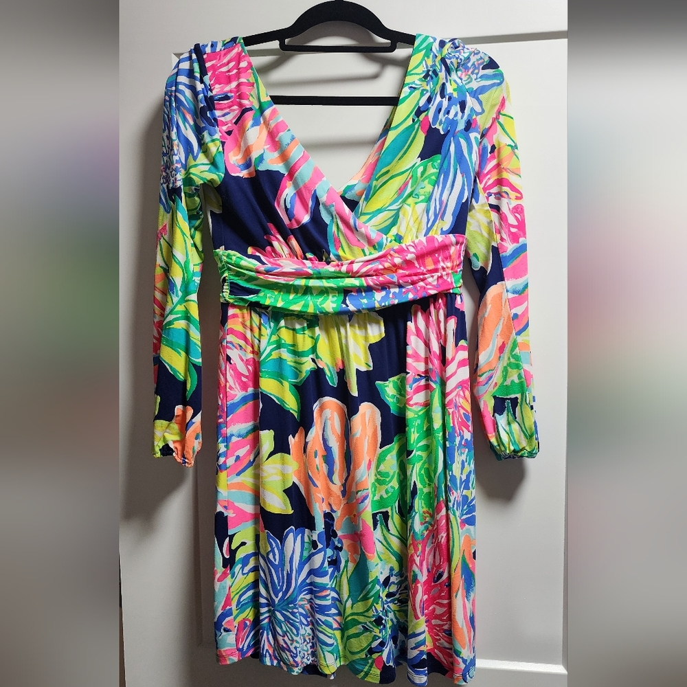 Lilly Pulitzer Fleur Dress Multi Vibrant Colors